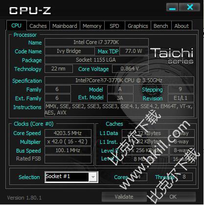ASRock Taichi CPU-Z